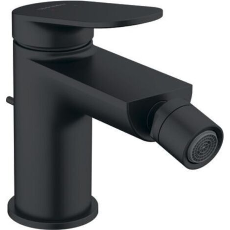 Duravit Wave - Grifo de bidé, con desagüe, negro mate WA2400001046
