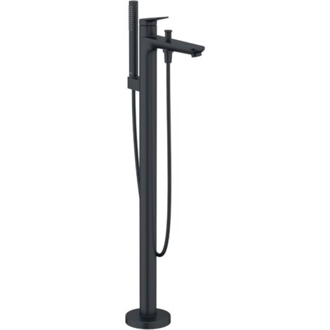 Duravit Wave - Miscelatore a pavimento per vasca da bagno, nero opaco WA5250000046