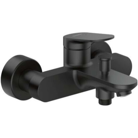 Duravit Wave - Miscelatore per vasca da bagno, nero opaco WA5230000046