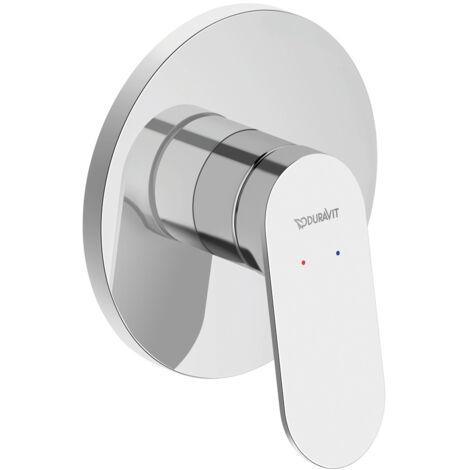 Duravit Wave - Mitigeur de douche encastré, avec corps d’encastrement, chrome WA4210007010