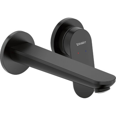 Duravit Wave - Unterputz-Waschtischarmatur, 2-Loch-Montage, schwarz matt WA1070004046
