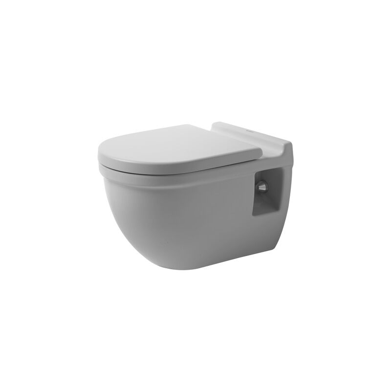 

Duravit WC de pared Starck 3 54cm, altura del asiento + 5cm, lavable, color: Blanco con Wondergliss - 22150900001