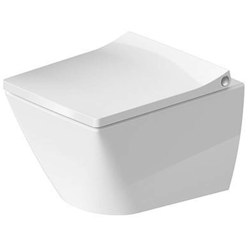 Duravit - Viu - wc suspendu Compact, Rimless, DuraFix, avec WonderGliss, blanc alpin 25730900001