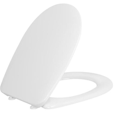 Duravit WC-Sitz, Weiß Hochglanz 360x36x443mm, ohne Absenkautomatik, Weiße Kunststoff Scharniere