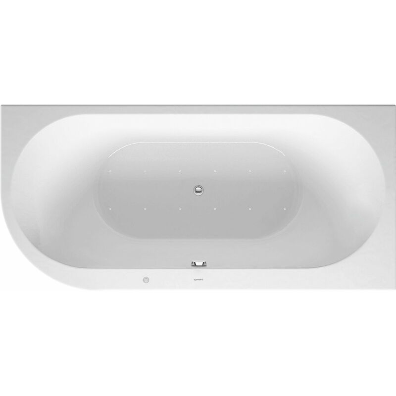 

Duravit Whirlpool Darling New 1900x900mm, esquina derecha, con tapa acrílica, marco, 2 pendientes traseras, desagüe y rebosadero, Airsystem