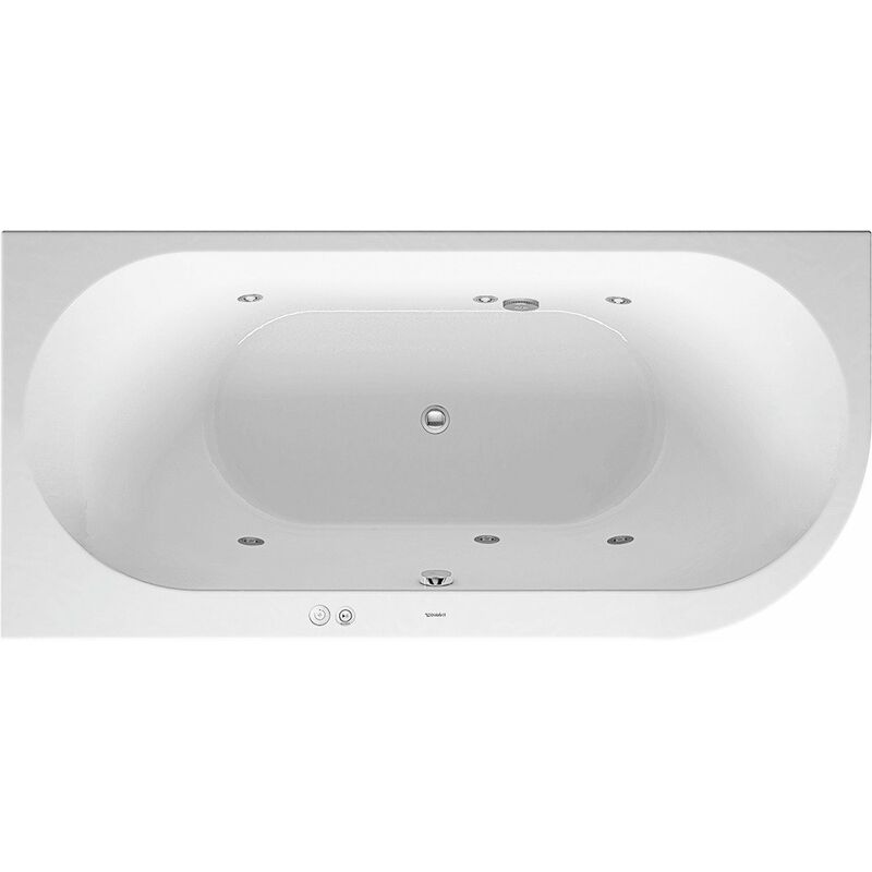 

Duravit Whirlpool Darling New 1900x900mm, esquina izquierda, con tapa acrílica, marco, 2 inclinaciones traseras, desagüe y rebosadero, sistema de