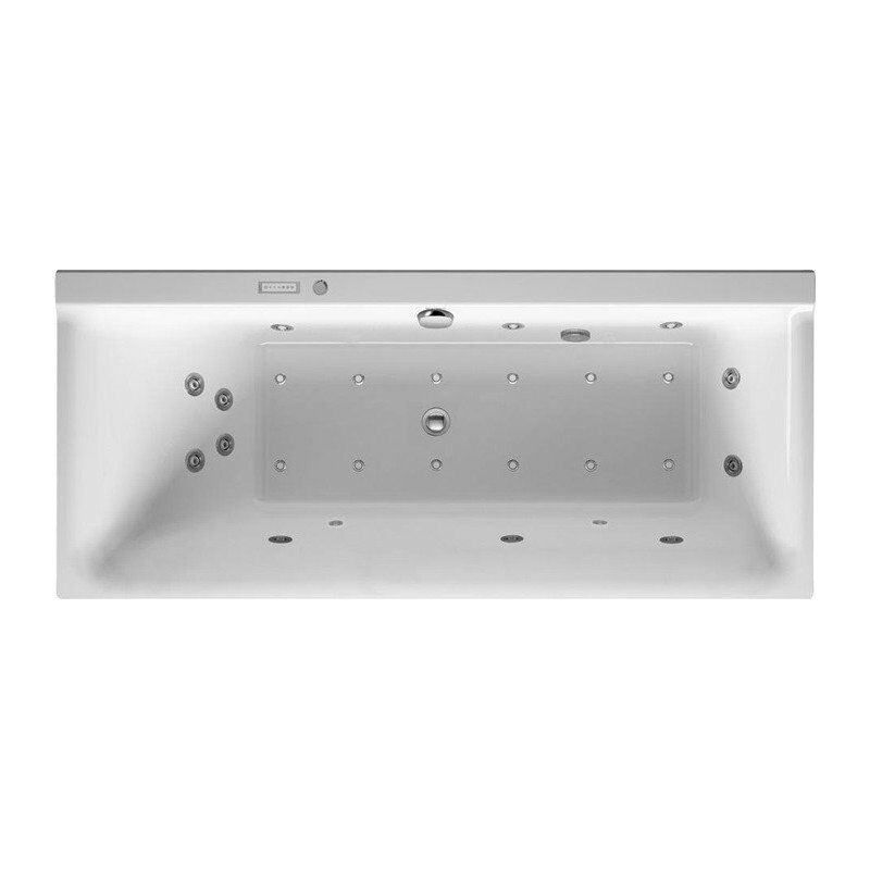 

Duravit - Bañera Bañera de hidromasaje rectangular P3 Comforts 133 l 160x70 blanco 1 respaldo inclinado a la izquierda Combi-Syst E