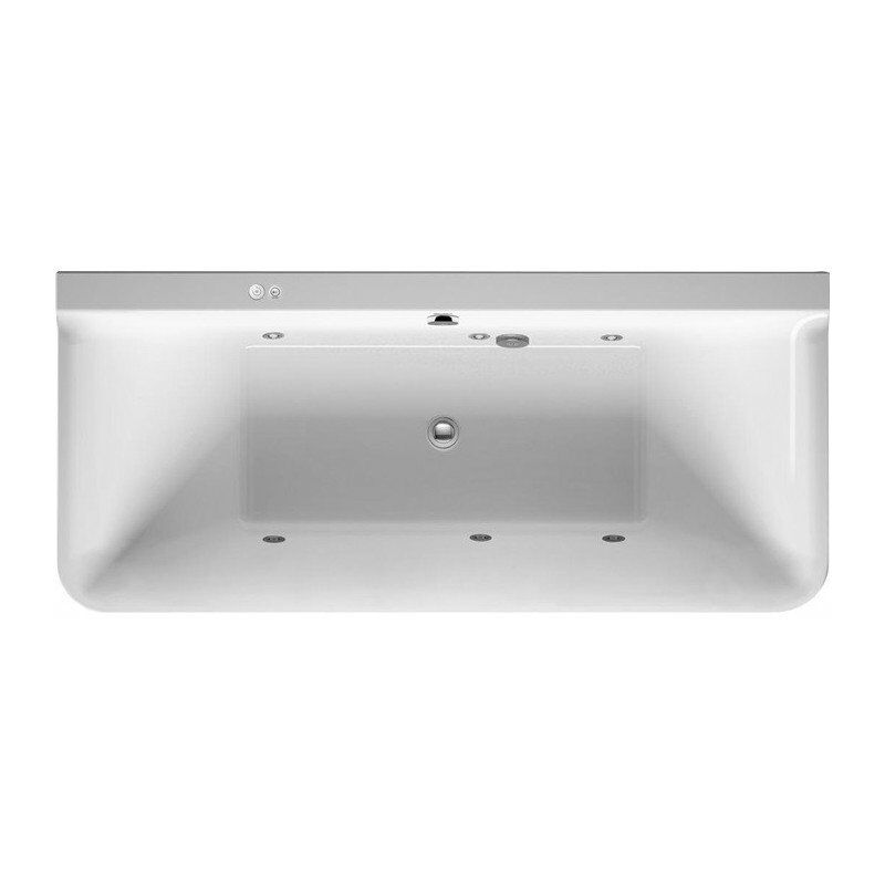 

Bañera de hidromasaje Duravit P3 Comforts VW 184 l 180x80 blanco, 2 respaldos Jet-Syst