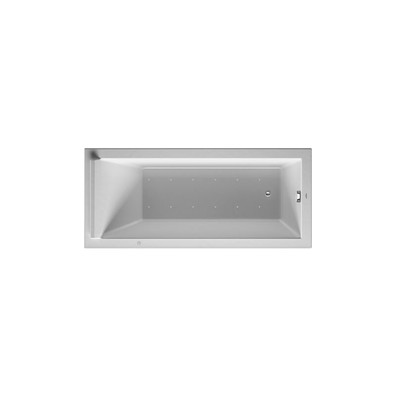 

Duravit Whirlpool Rechteck Starck 1700x800mm Einbauversion oder für Wannenverkleidung, eine Rückenschräge, Gestell, Ab- und Überlaufgarnitur,