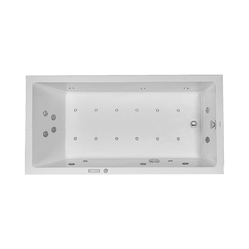 

Duravit Whirlpool Starck 1800x900mm versión empotrada con un respaldo inclinado, Combisystem E - 760050000CE1000