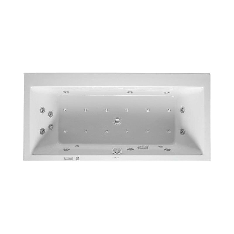 

Duravit Whirlpool Vero 1900x900mm versión empotrada con dos inclinaciones del respaldo, Combisystem E - 760136000CE1000