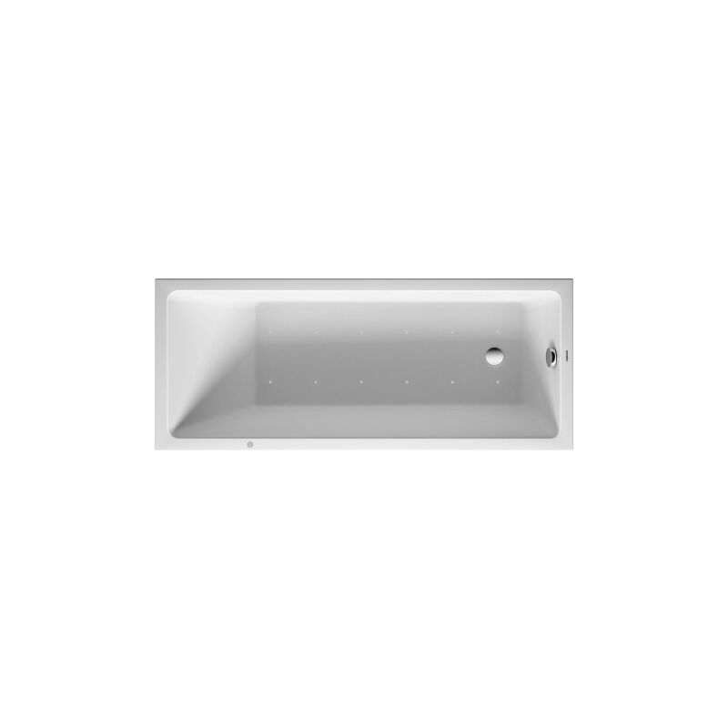 

Duravit Whirlpool Vero Air 1700x700mm versión integrada con un respaldo inclinado, marco, desagüe y rebosadero, Airsystem - 760411000AS0000