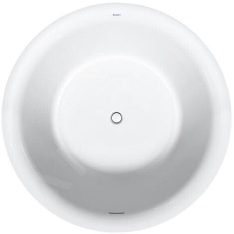 Duravit White Tulip Baignoire en pose libre, ronde, revêtement