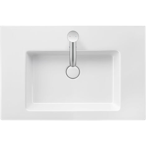 Duravit White Tulip - Lavabo 750x490 mm, 1 trou pour robinetterie, blanc 2363750000