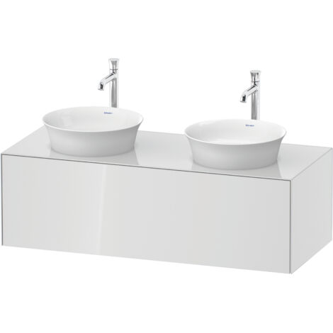 Duravit White Tulip, meuble sous-lavabo mural, largeur 1300 x