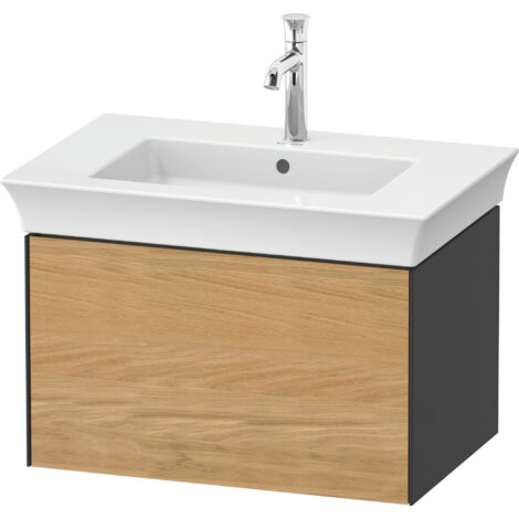 Duravit White Tulip, meuble sous-lavabo mural, largeur 684 x