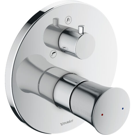 Duravit White Tulip, monomando de bañera oculto, 2 conectores,