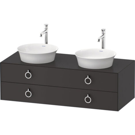 Duravit White Tulip, Waschtischunterbau wandhängend, Breite 1300