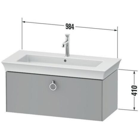 Duravit White Tulip, Waschtischunterbau wandhängend, Breite 984 x