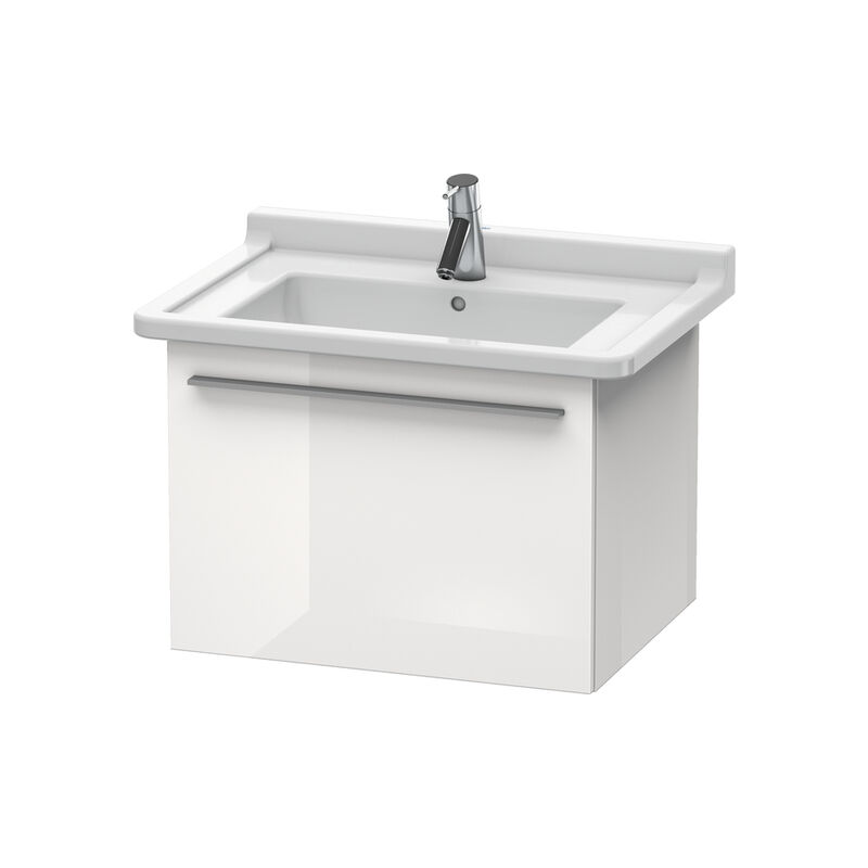 

Duravit X-Large Mueble de pared 6056, 1 extraíble, 600mm para Starck 3, Color (frente/cuerpo): Laca blanca de alto brillo - XL605608585