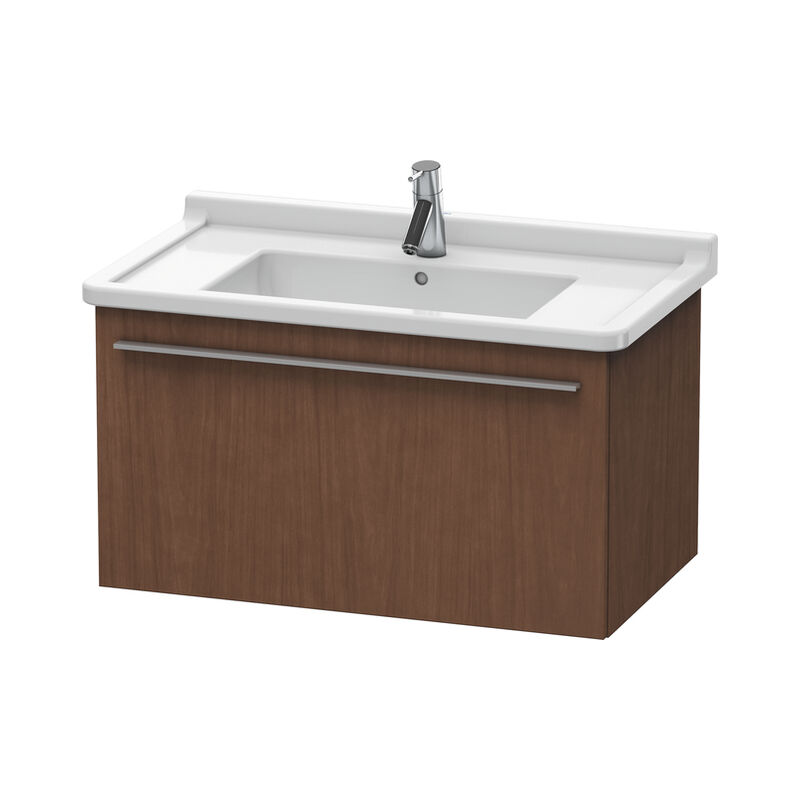 

Duravit X-Large Mueble de pared 6057, 1 extraíble, 800mm para Starck 3, Color (frente/cuerpo): Chapa de madera auténtica de nogal americano