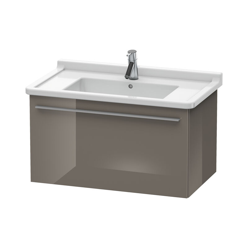 

Duravit X-Large Mueble de pared 6057, 1 extraíble, 800mm para Starck 3, Color (frente/cuerpo): Laca de color gris franela de alto brillo - XL605708989