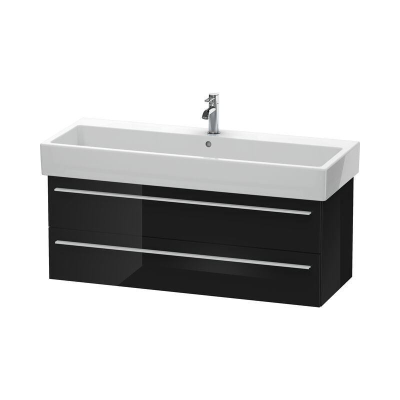 

Duravit X-Large Mueble de pared 6347, 2 cajones, 1150mm para Vero, Color (frente/cuerpo): Laca negra de alto brillo - XL634704040