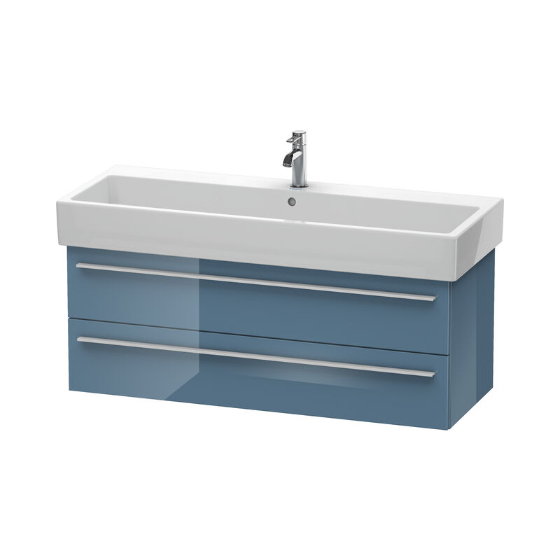 

Duravit X-Large Mueble de pared 6347, 2 cajones, 1150mm para Vero, Color (frente/cuerpo): Laca de alto brillo Stone Blue - XL634704747