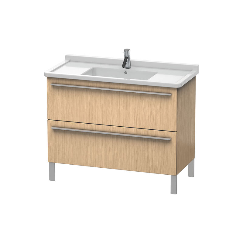 

Duravit X-Large Mueble de pared 6537, 2 extraíbles, 1000mm para Starck 3 030410, Color (frente/cuerpo): Roble cepillado Chapa de madera auténtica