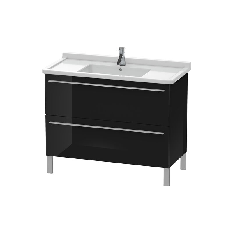 

Duravit X-Large Mueble de pared 6537, 2 extraíbles, 1000mm para Starck 3 030410, Color (frente/cuerpo): Laca negra de alto brillo - XL653704040