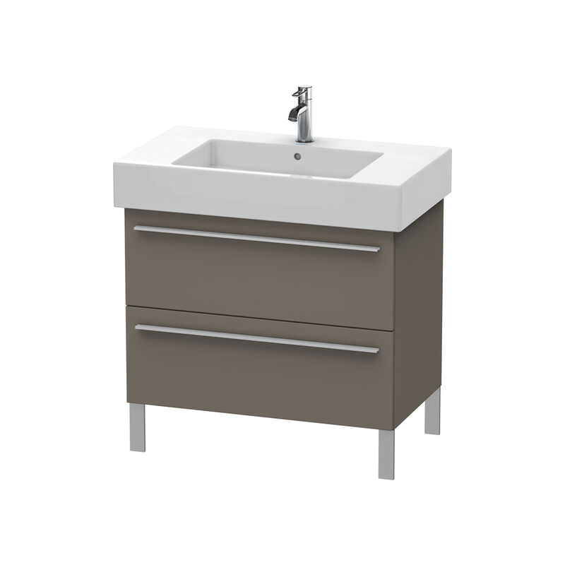 

Duravit X-Large Mueble de pared 6543, 2 extraíbles, 800mm para Vero 032985 (sin lijar), Color (frente/cuerpo): Flanela Gris seda lacado mate