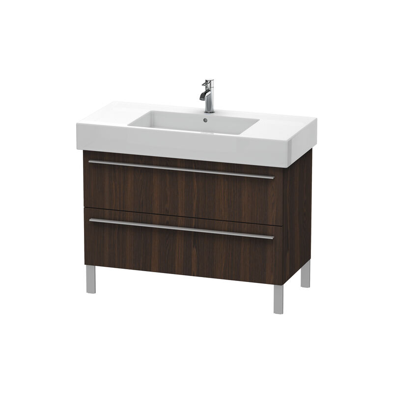 

Duravit X-Large Mueble de pared 6544, 2 extraíbles, 1000mm para Vero 032910 (sin pulir), Color (frente/cuerpo): Nogal cepillado Chapa de madera