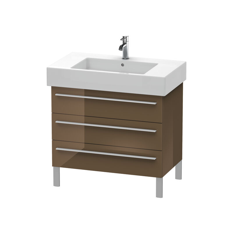 

Duravit X-Large Mueble de pared 6553, 2 extraíbles, 800mm para Vero 032985 (sin lijar), Color (frente/cuerpo): Marrón Oliva Laca Alto Brillo