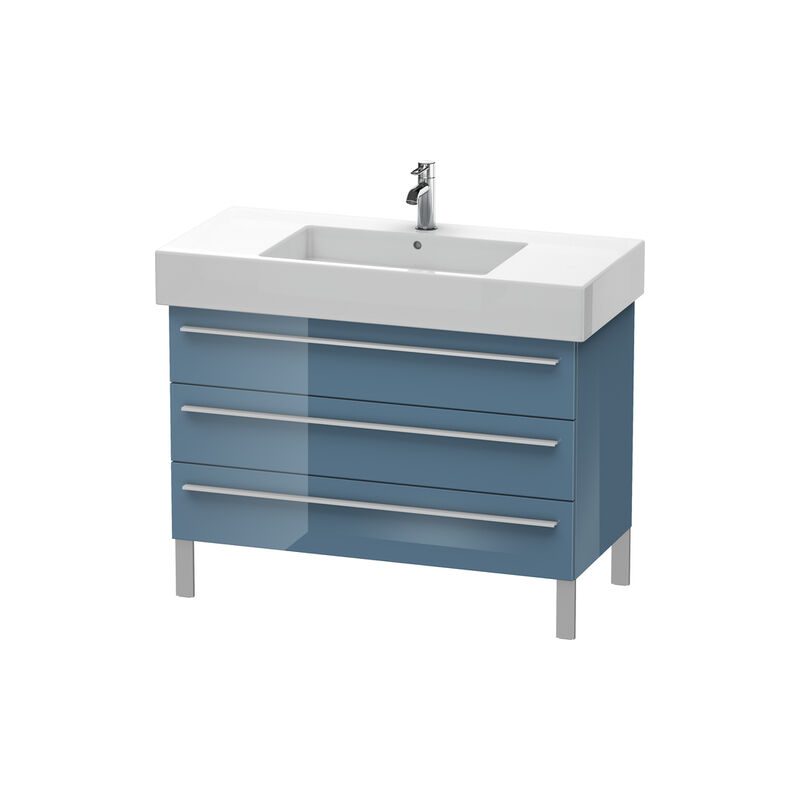 

Duravit X-Large Mueble de pared 6554, 3 cajones, 1000mm para Vero 032910 (sin lijar), Color (frente/cuerpo): Laca de alto brillo Stone Blue