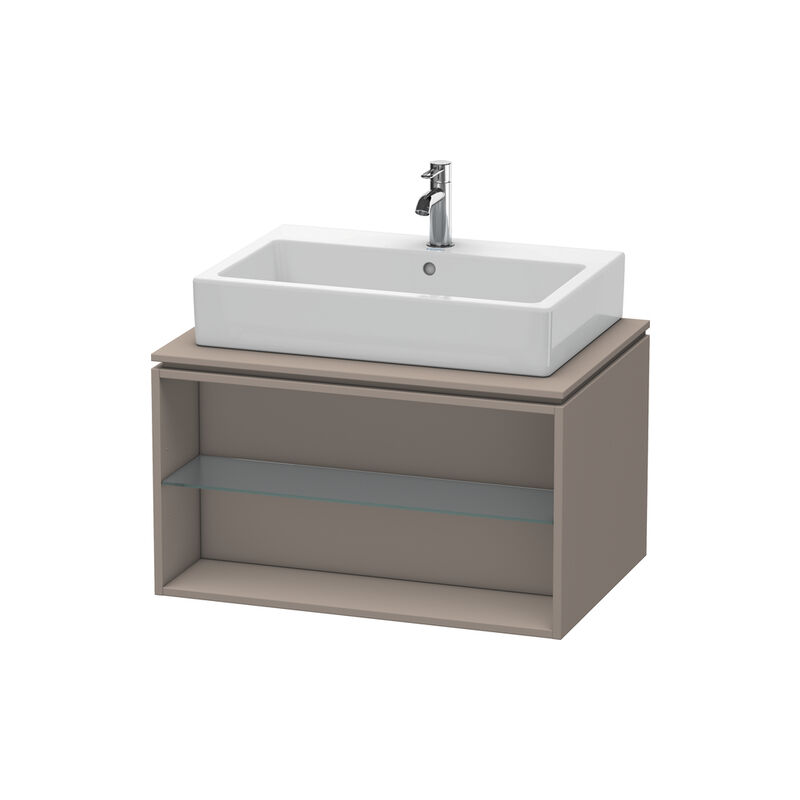 

Duravit X-Large Mueble de pared para consola 6718, compartimento abierto, 800mm, Color (frente/cuerpo): Decoración Basalto Mate - XL671804343