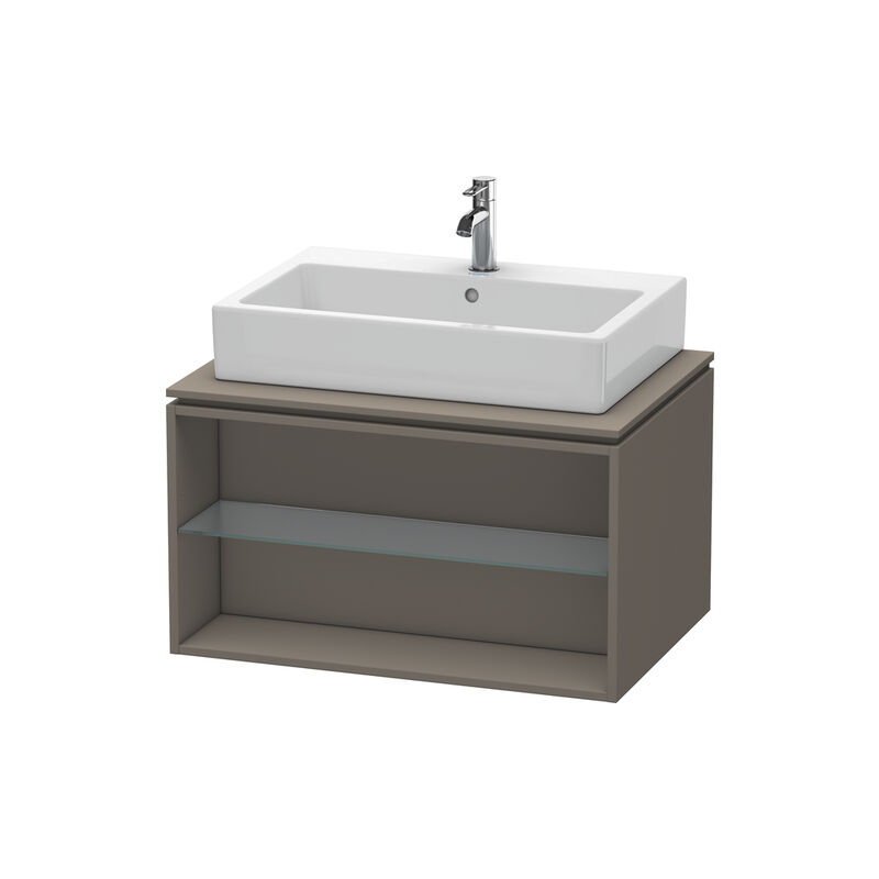 

Duravit X-Large Mueble de pared para consola 6718, compartimento abierto, 800mm, Color (frente/cuerpo): Flanela Gris seda lacado mate - XL671809090