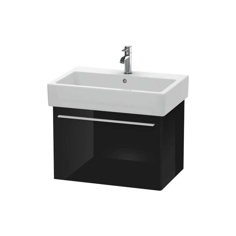 

Duravit X-Large vanitorio de pared 6042, 1 cajón, 650mm para Vero, Color (frente/cuerpo): Laca negra de alto brillo - XL604204040