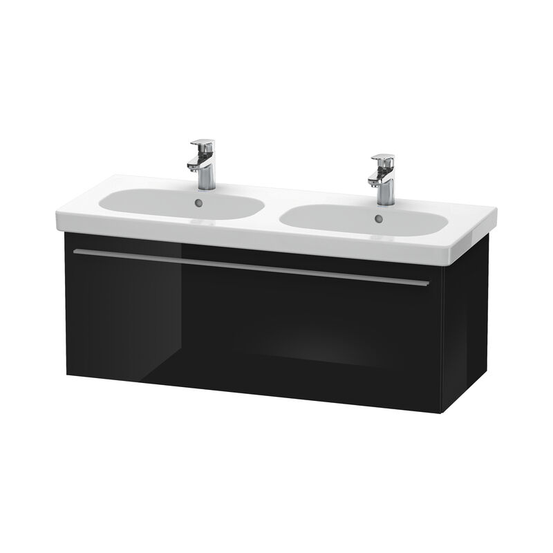 

Duravit X-Large vanity unit wall hung 6050, 1 cajón, 1150mm para el código D, Color (frente/cuerpo): Laca negra de alto brillo - XL605004040