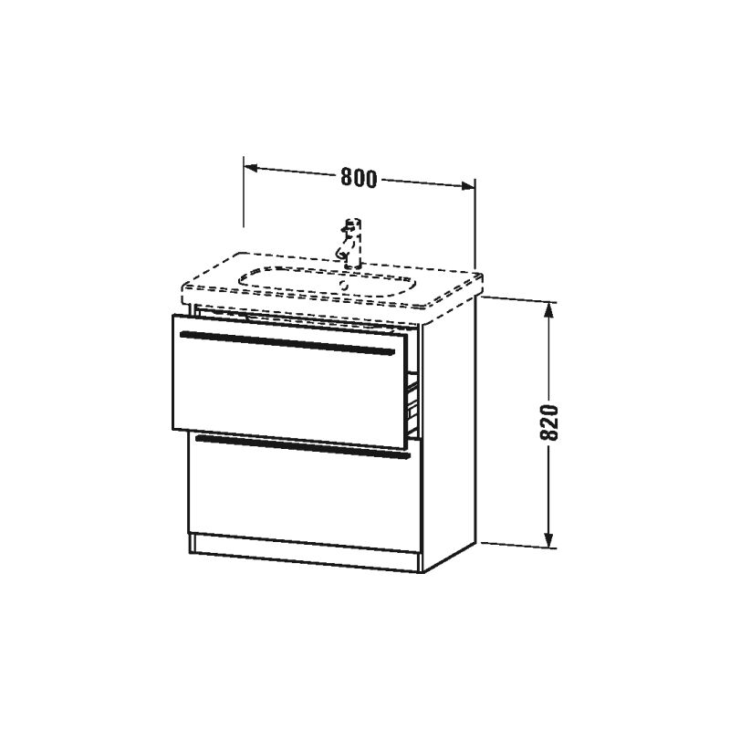 

Duravit X-Large Waschtischunterschrank wandhängend 6581, 2 Auszüge, 800mm für D-Code 034285, Color (frente/cuerpo): Blanco Lila Seda Laca mate