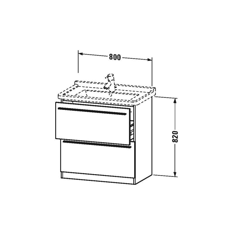 

Duravit X-Large Waschtischunterschrank wandhängend 6591, 2 Auszüge,800mm für D-Code 030480, Color (frente/cuerpo): Cerezo del Tesino - XL659107373