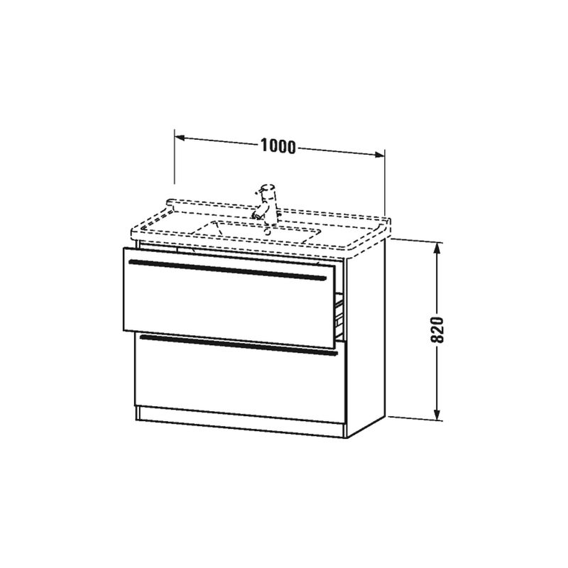 

Duravit X-Large Waschtischunterschrank wandhängend 6592, 2 Auszüge,1000mm für D-Code 030410, Color (frente/cuerpo): Cerezo del Tesino - XL659207373