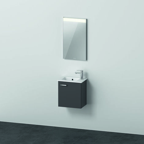 Duravit Xbase, juego de muebles de pared, con espejo LED, lavabo