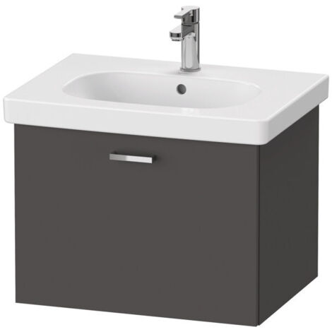 Duravit XBase meuble sous-lavabo mural L:60 cm avec 1 tiroir,