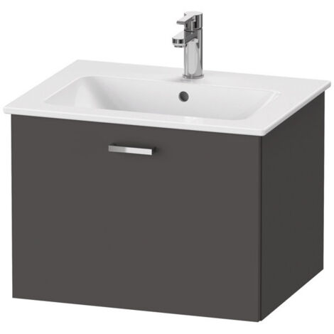 Duravit XBase meuble sous-lavabo mural L:60 cm avec 1 tiroir,