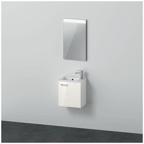 Duravit Xbase, Möbel-Set wandhängend, mit LED-Spiegel, Waschtisch