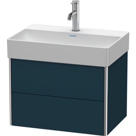 Duravit XSQUARE COMPACT Mobile lavabo 397x584x390mm Blu notte semilucido