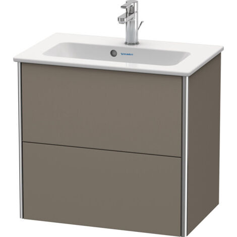 Duravit XSQUARE COMPACT mobile lavabo 560x610x388mm flanella grigio satinato
