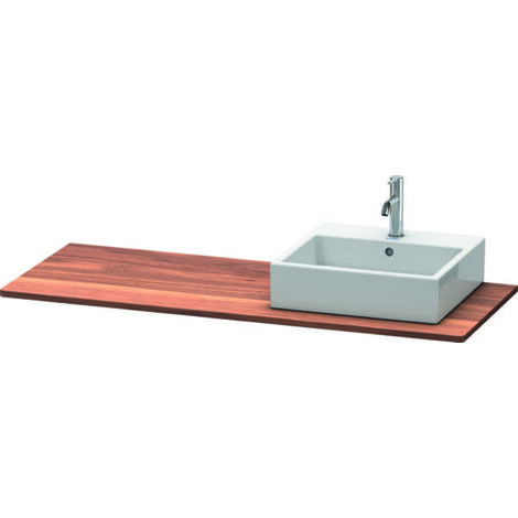 Duravit XSQUARE consolle in legno massello 20x1400x550mm con taglio dritto in noce massello