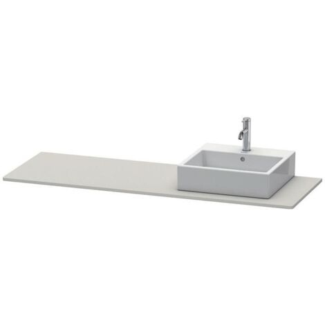 Duravit XSquare Konsole 060H, 1600x 550 mm, 1 Ausschnitt rechts,