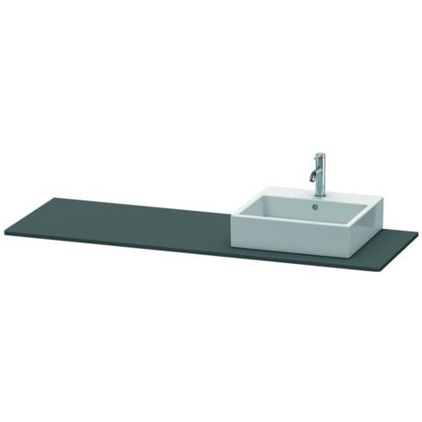 Duravit XSquare Konsole 060H, 1600x 550 mm, 1 Ausschnitt rechts,